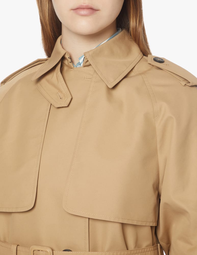 Weekend Max Mara Trench in gabardina antigoccia Olio - beige - immagine 4 Weekend Max Mara Trench in gabardina antigoccia Olio - beige - immagine 4