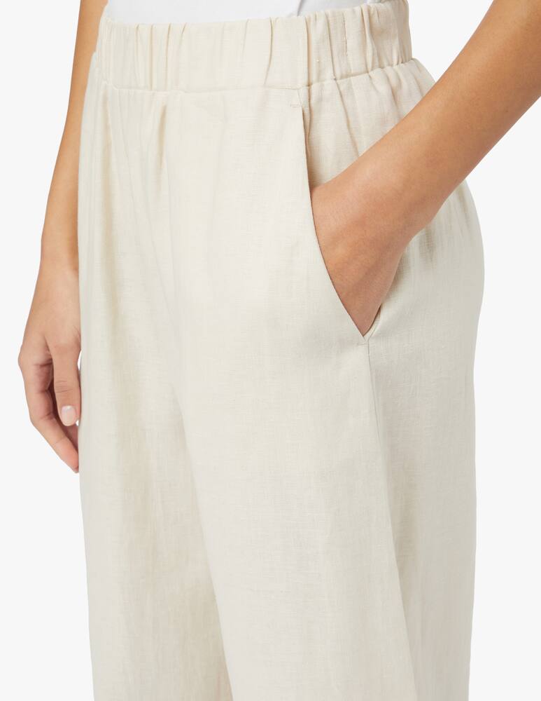 rinascente MM Pantaloni larghi in lino Moxa - beige Max Mara