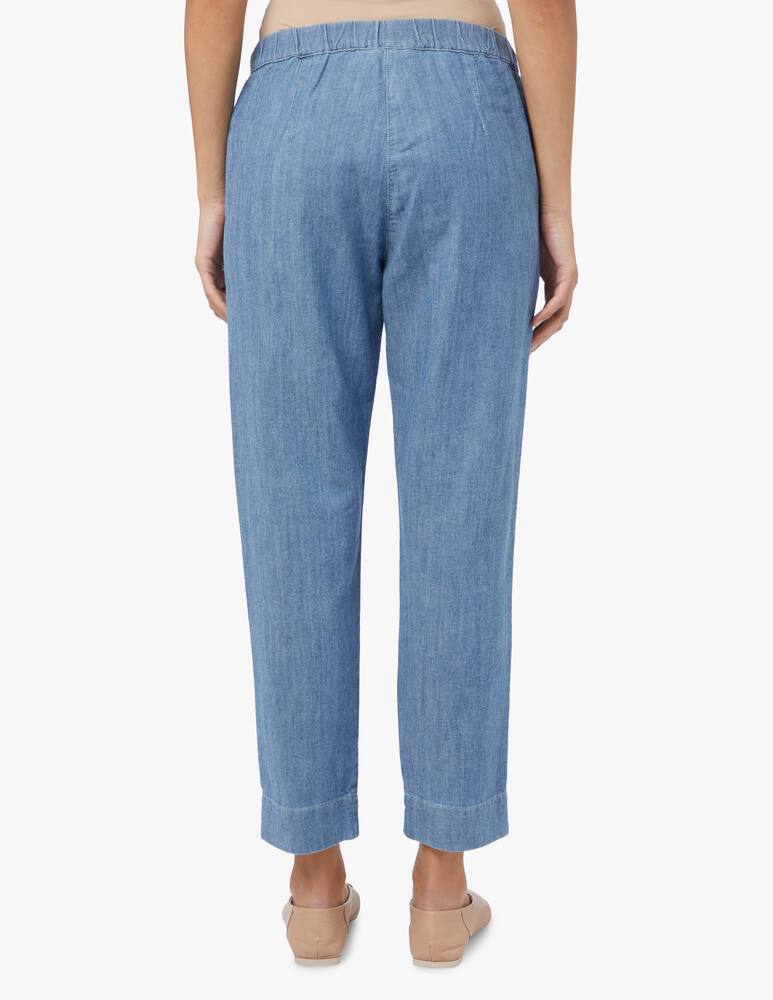 rinascente MM Goya linen  blend jeans - light blue Max Mara