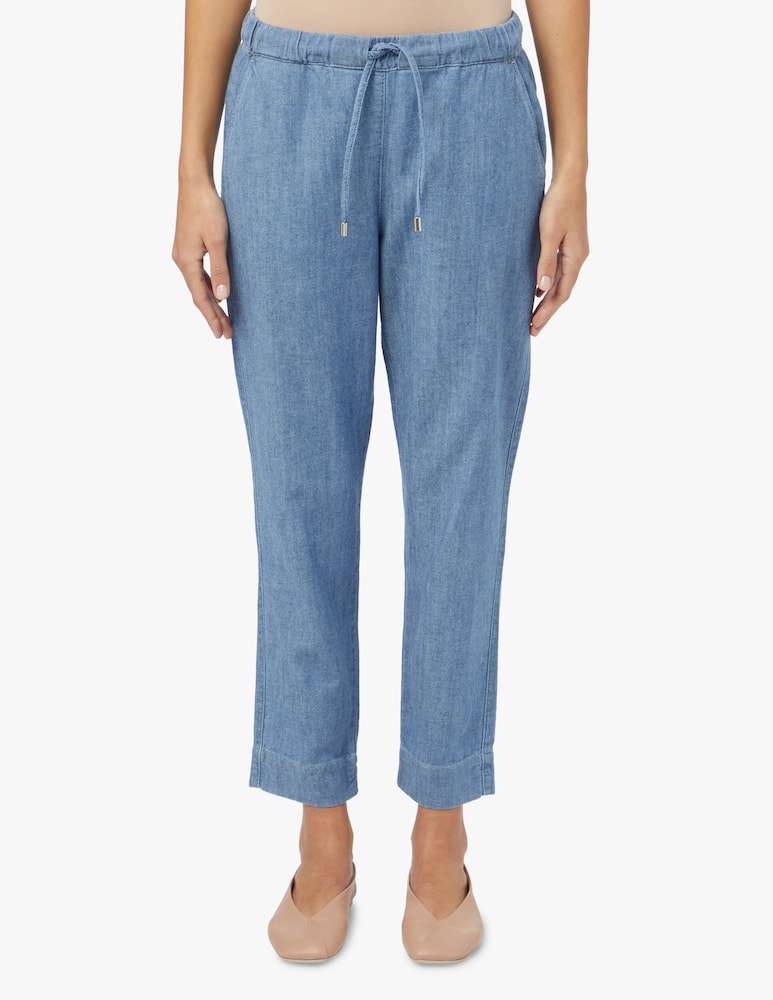 rinascente MM Goya linen  blend jeans - light blue Max Mara
