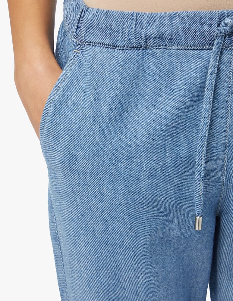 rinascente MM Goya linen  blend jeans - light blue Max Mara