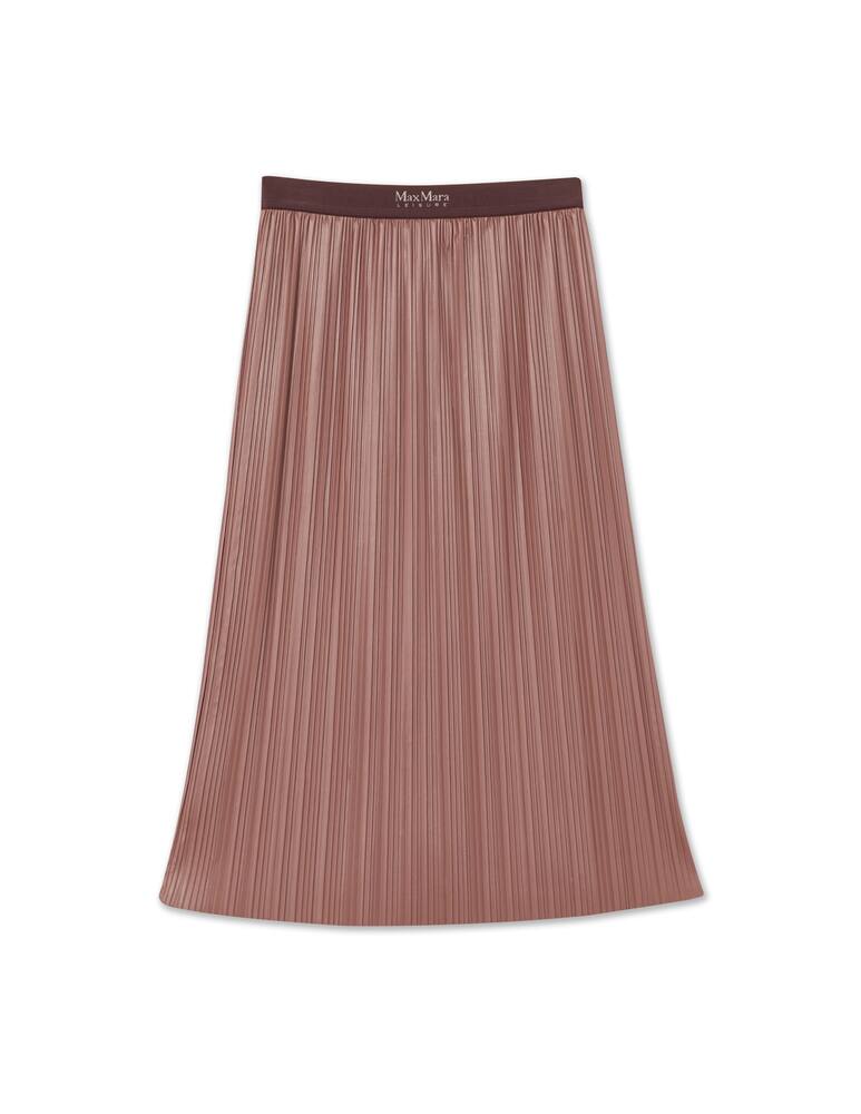 rinascente MM Gonna in jersey plissè Kabir - rosa Max Mara
