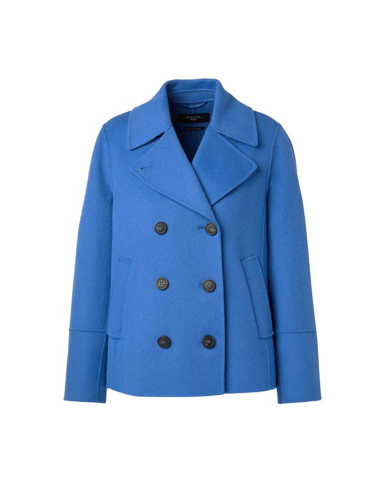 rinascente Weekend Max Mara Caban doppiopetto in lana Teismo - azzurro