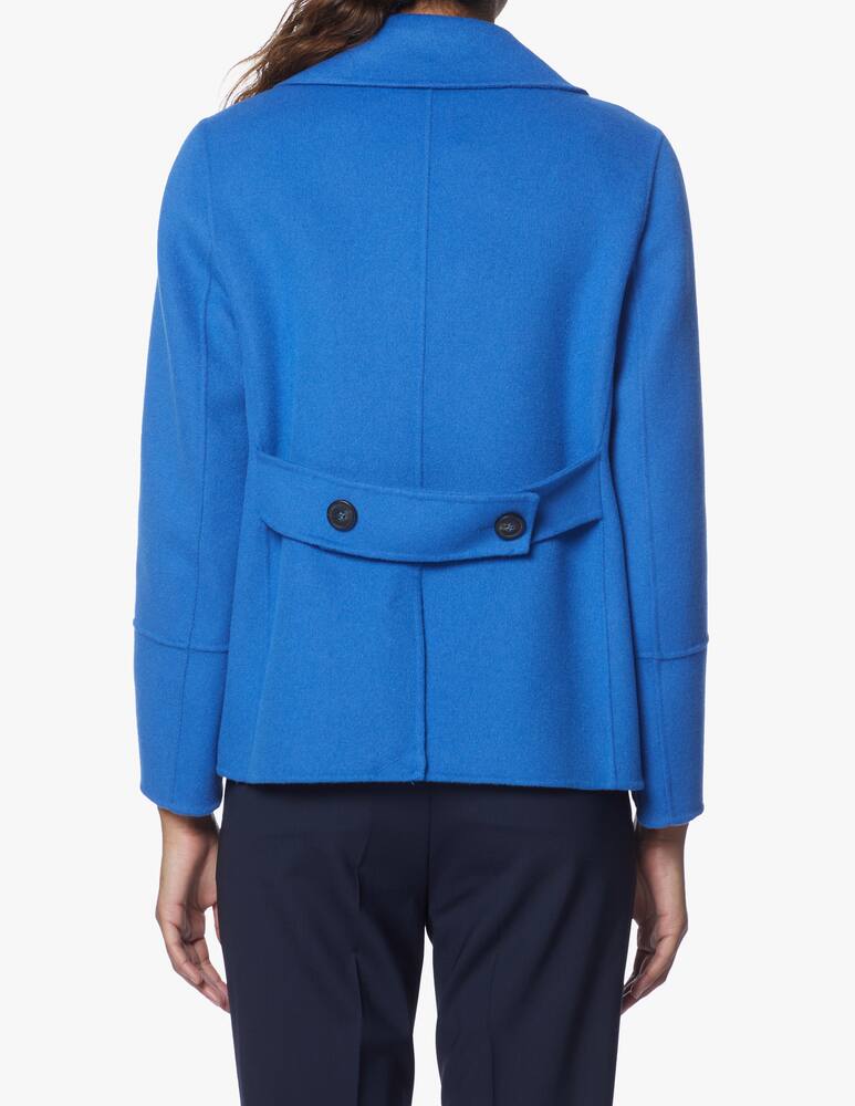 rinascente Weekend Max Mara Caban doppiopetto in lana Teismo - azzurro