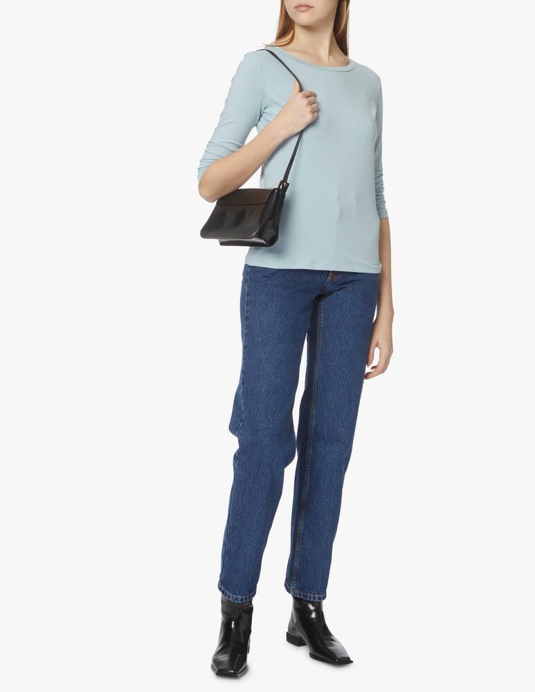 rinascente Weekend Max Mara Multia cotton 3/4 sleeves top - light blue