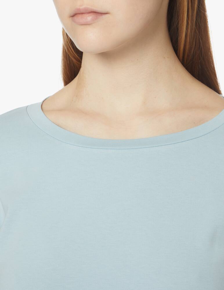rinascente Weekend Max Mara Multia cotton 3/4 sleeves top - light blue