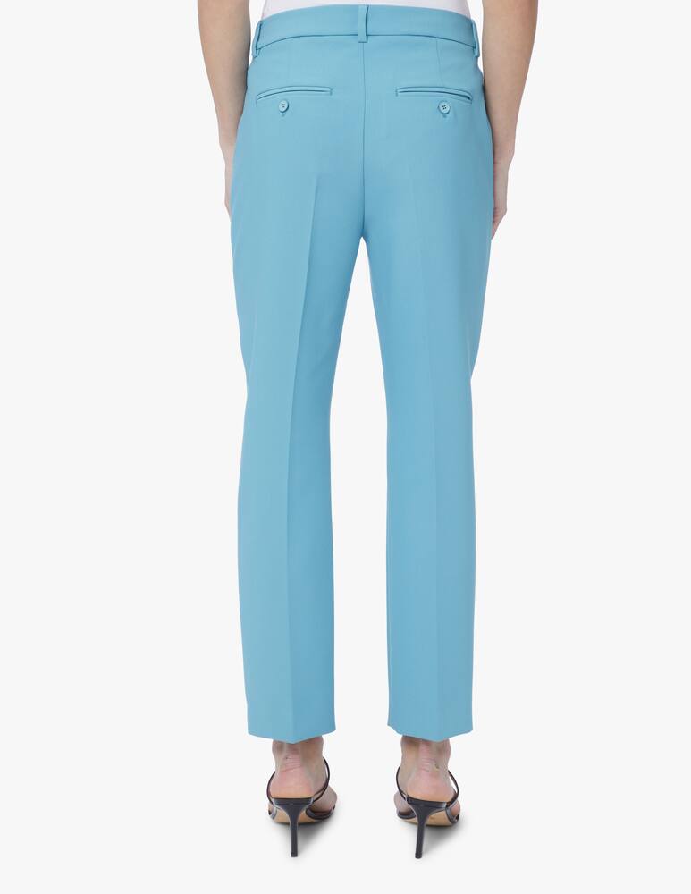 rinascente Weekend Max Mara Pantaloni a sigaretta in viscosa Rana - azzurro