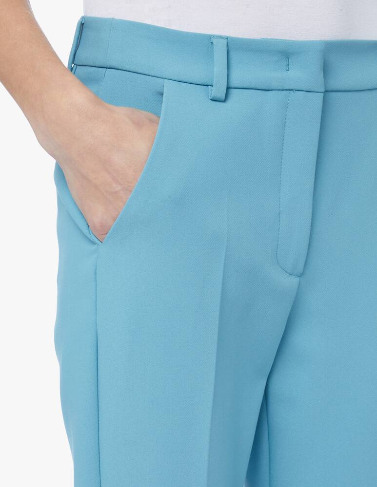 rinascente Weekend Max Mara Pantaloni a sigaretta in viscosa Rana - azzurro