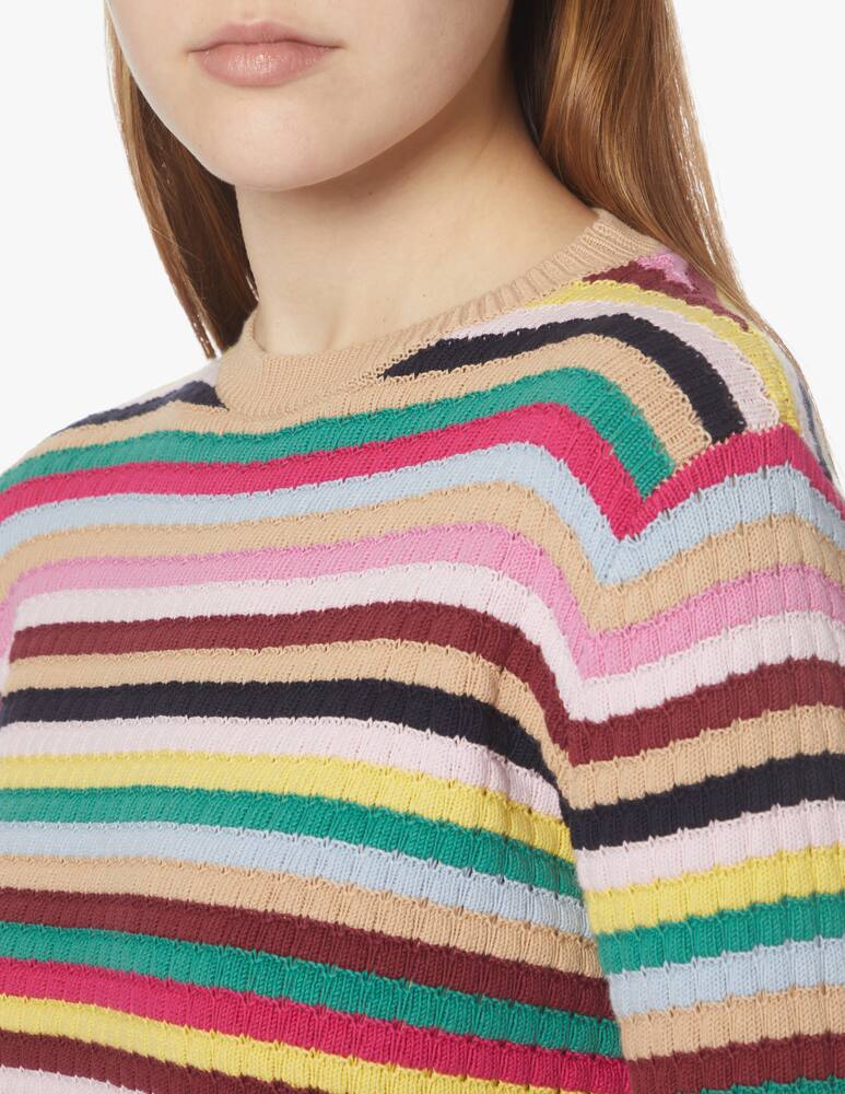 rinascente Weekend Max Mara Maglione a righe in misto cotone Egeo - multicolor