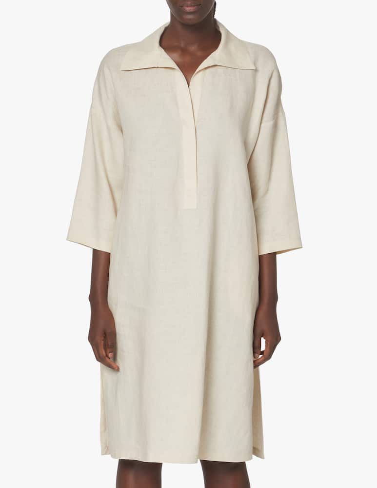 rinascente MM Derris linen chemisier dress - beige Max Mara