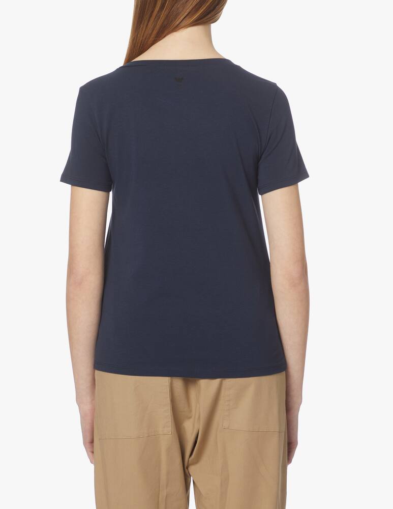 rinascente Weekend Max Mara Multib cotton basic t-shirt - blue