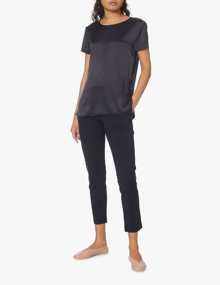 rinascente MM T-shirt in seta Cortona - blu Max Mara
