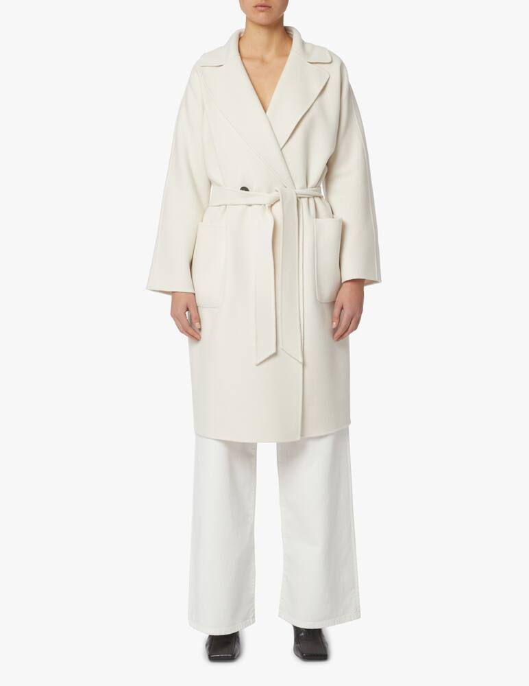 rinascente Weekend Max Mara Vestaglia doppiopetto lana Selz - bianco