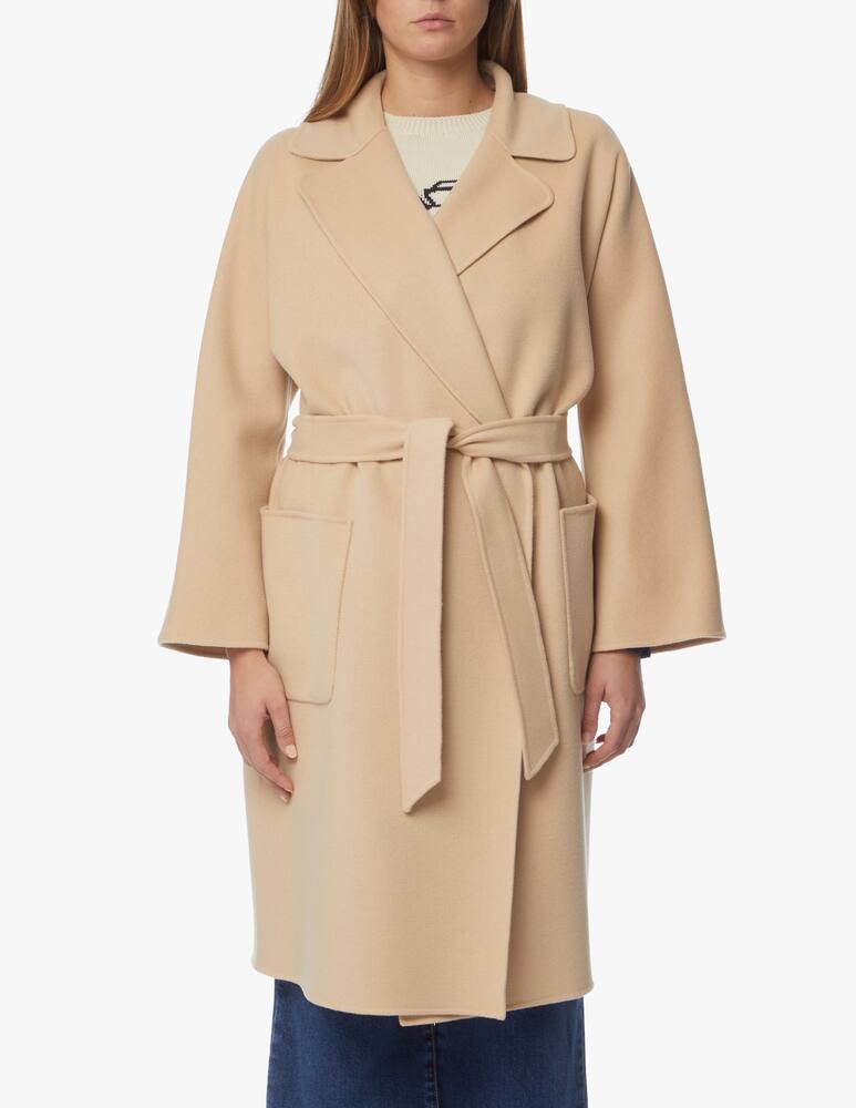 rinascente Weekend Max Mara Selz double-breasted wool coat - beige