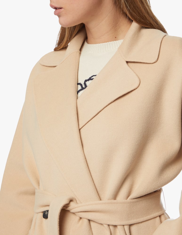 rinascente Weekend Max Mara Selz double-breasted wool coat - beige