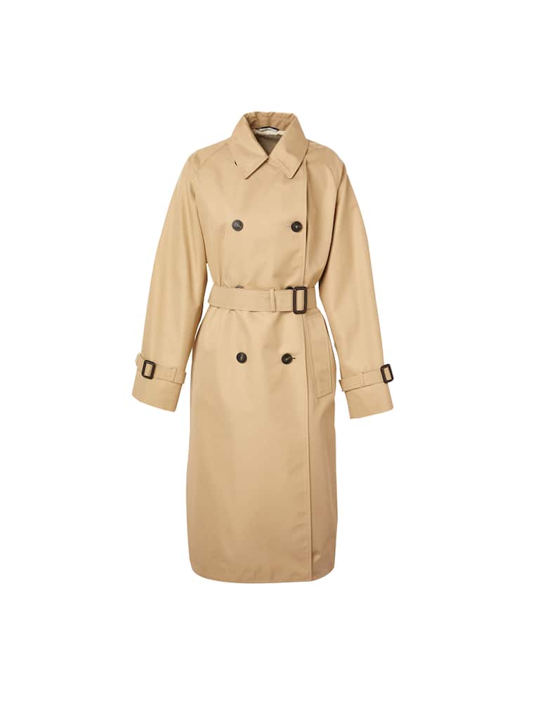 rinascente Weekend Max Mara Canastra drip-proof gabardine trench coat - beige