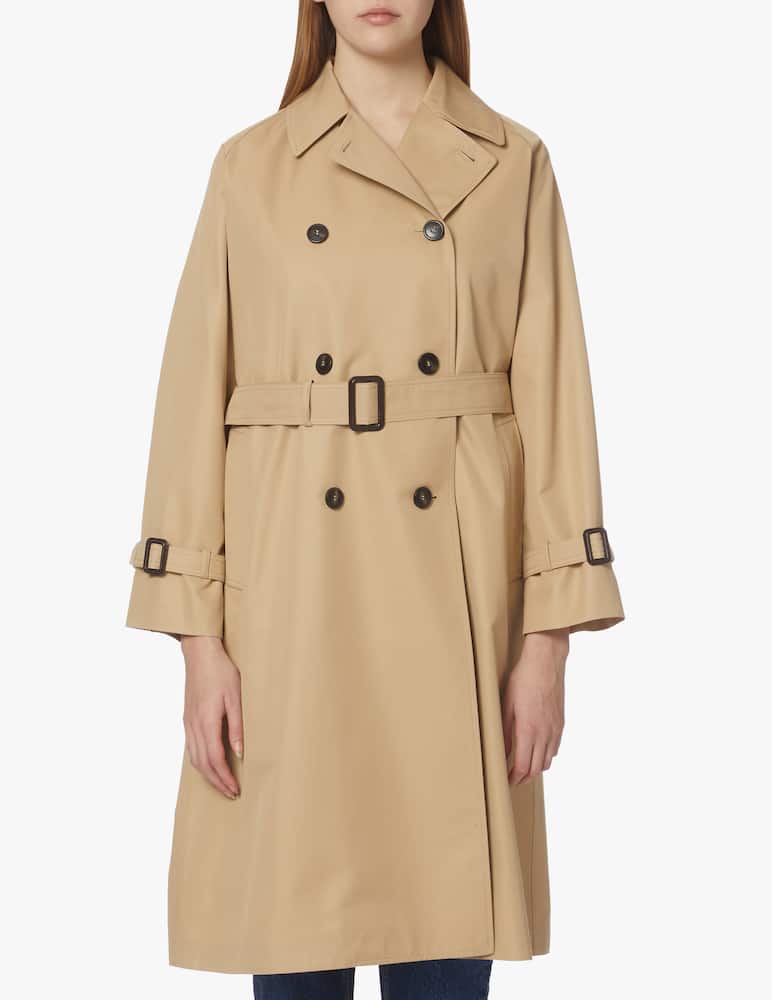 rinascente Weekend Max Mara Canastra drip-proof gabardine trench coat - beige