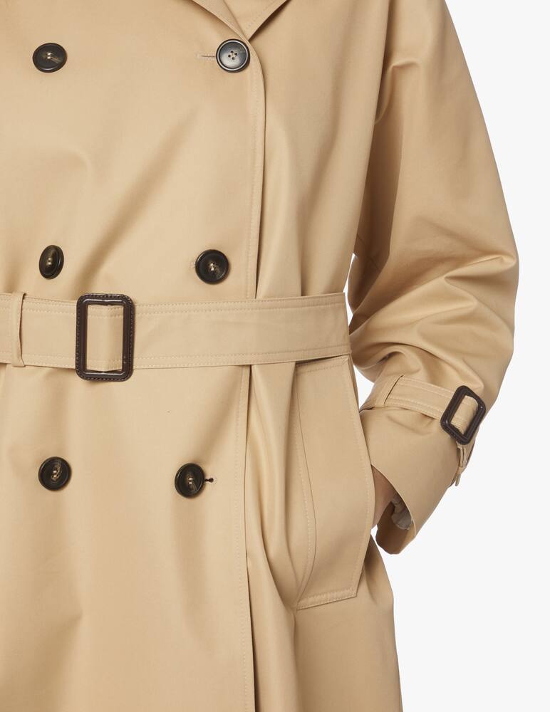 Weekend Max Mara Canastra drip-proof gabardine trench coat - beige - picture 4 Weekend Max Mara Canastra drip-proof gabardine trench coat - beige - picture 4
