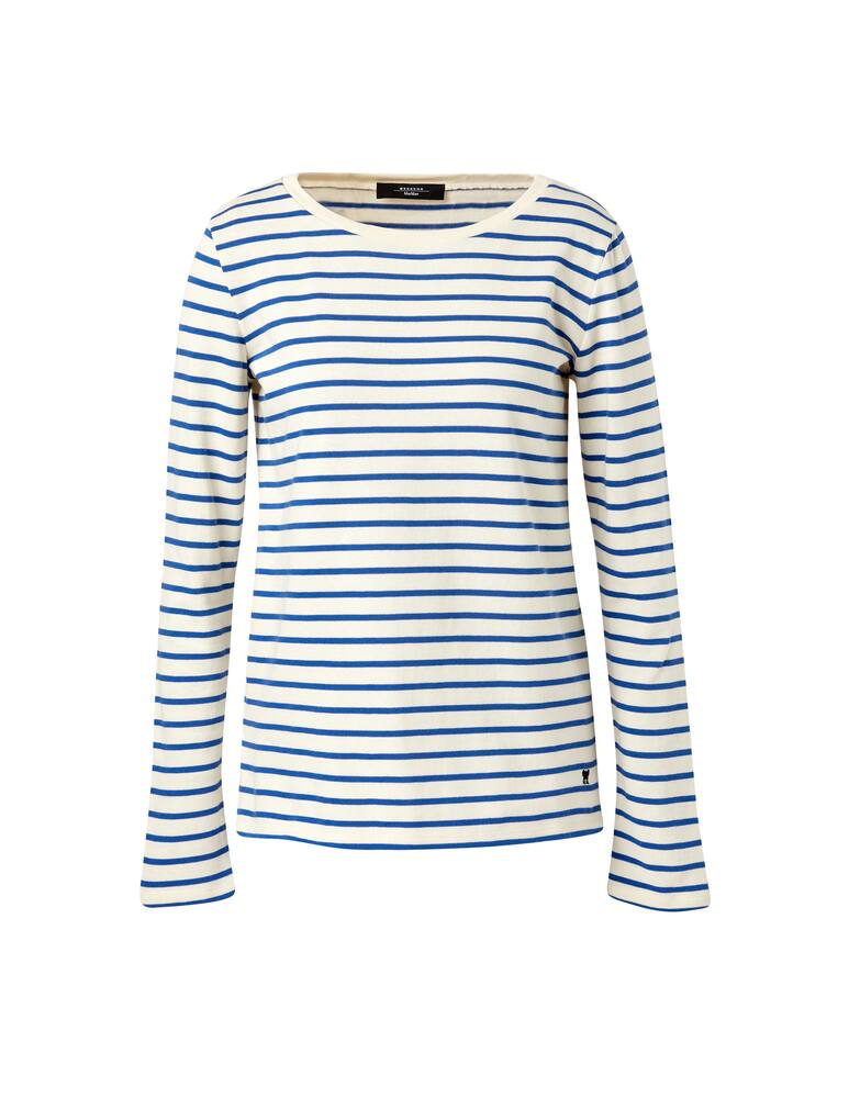 rinascente Weekend Max Mara Fretty cotton striped long sleeves top - white