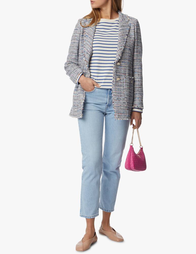 rinascente Weekend Max Mara Fretty cotton striped long sleeves top - white