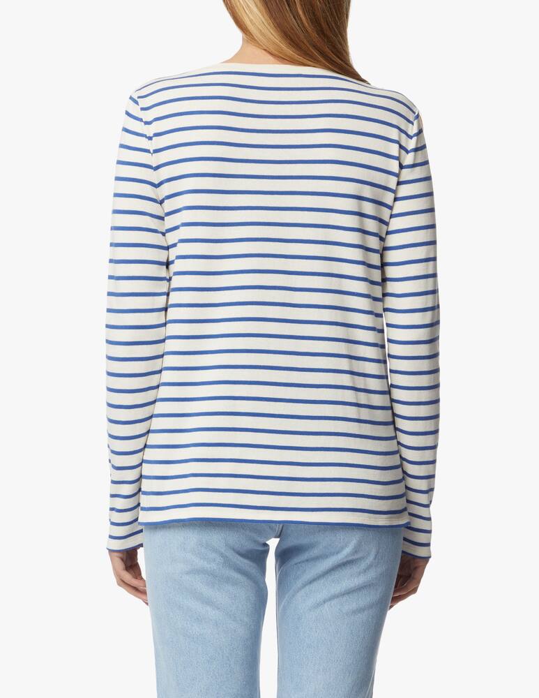 rinascente Weekend Max Mara Fretty cotton striped long sleeves top - white