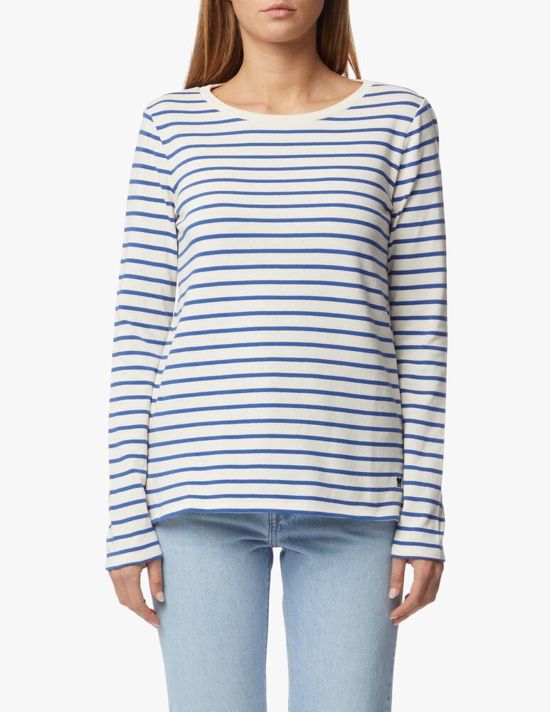 rinascente Weekend Max Mara Fretty cotton striped long sleeves top - white