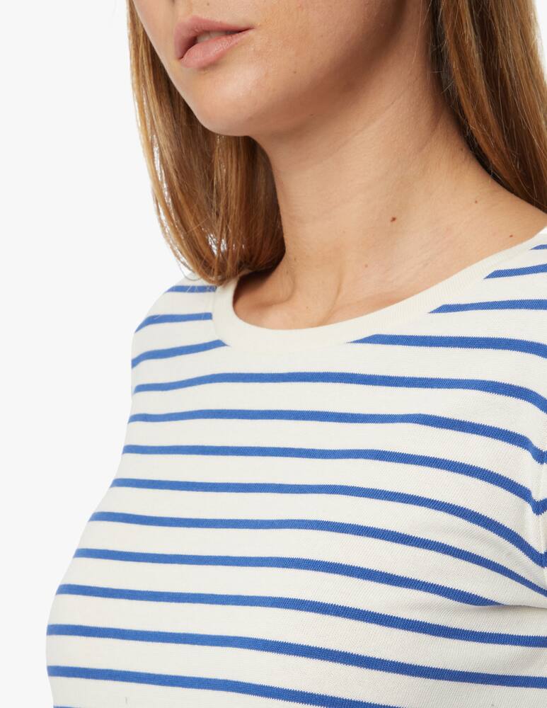 rinascente Weekend Max Mara Fretty cotton striped long sleeves top - white