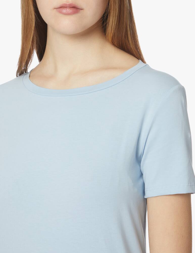 rinascente Weekend Max Mara Multib cotton basic t-shirt - light blue