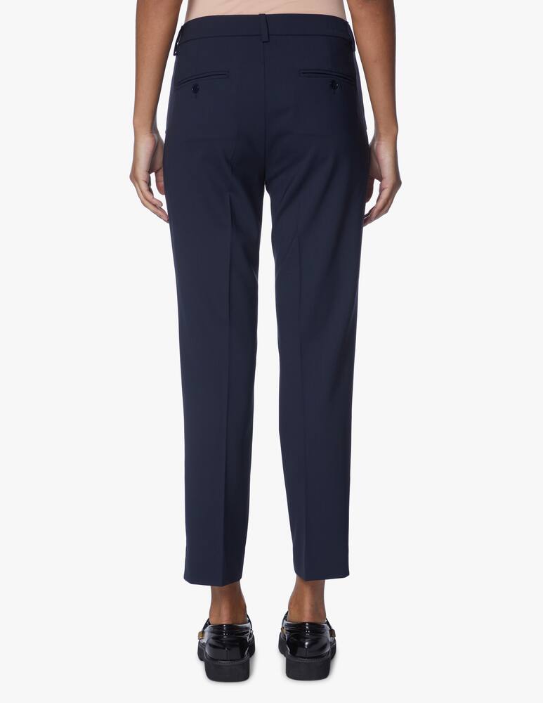 rinascente Weekend Max Mara Valda cigarette trousers in virgin wool - blue