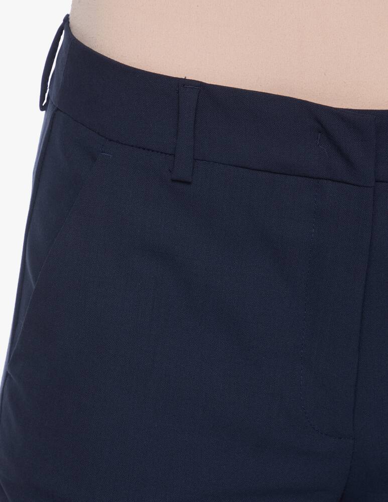 rinascente Weekend Max Mara Valda cigarette trousers in virgin wool - blue