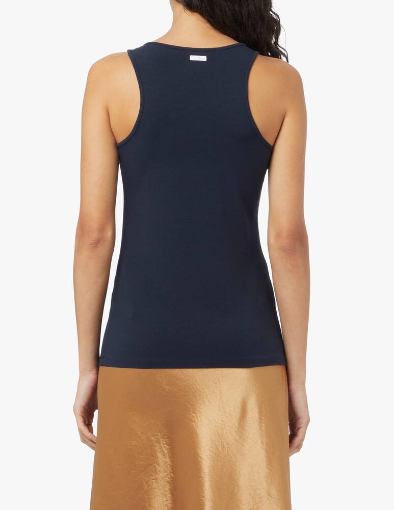 MM by MaxMara Top in cotone Rodi - blu Max Mara - immagine 3 MM by MaxMara Top in cotone Rodi - blu Max Mara - immagine 3