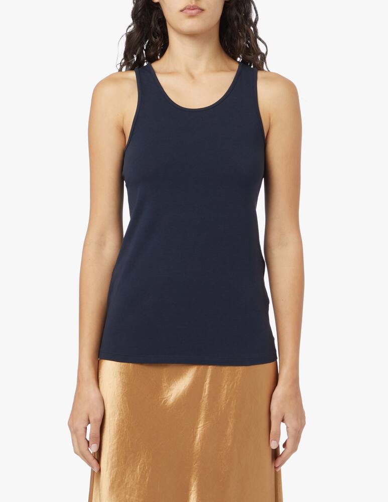 MM by MaxMara Top in cotone Rodi - blu Max Mara - immagine 1 MM by MaxMara Top in cotone Rodi - blu Max Mara - immagine 1