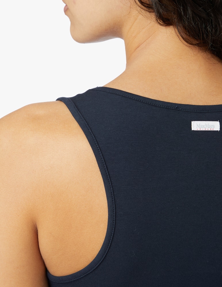 MM by MaxMara Top in cotone Rodi - blu Max Mara - immagine 4 MM by MaxMara Top in cotone Rodi - blu Max Mara - immagine 4