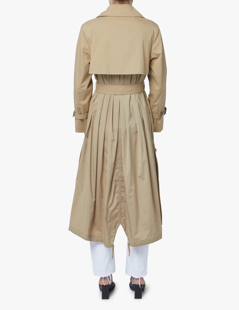 rinascente Weekend Max Mara Tago drip-proof cotton twill trench coat - beige