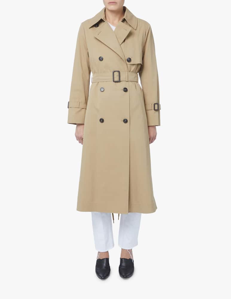 rinascente Weekend Max Mara Tago drip-proof cotton twill trench coat - beige