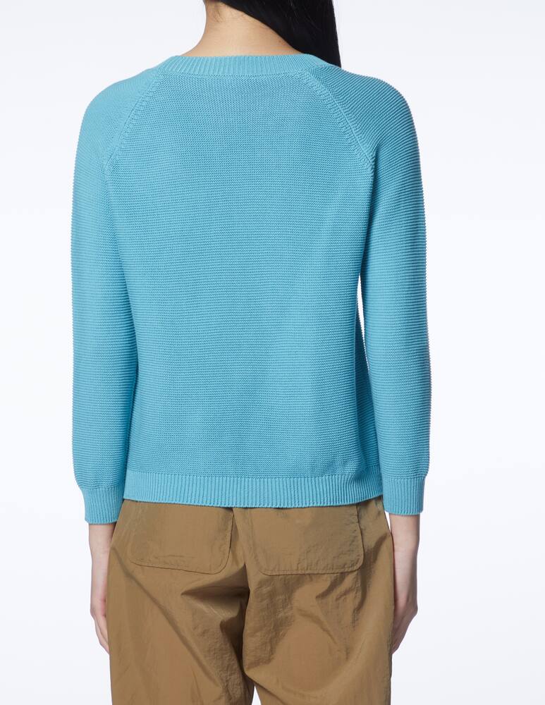 rinascente Weekend Max Mara Maglia in cotone Caserta - azzurro