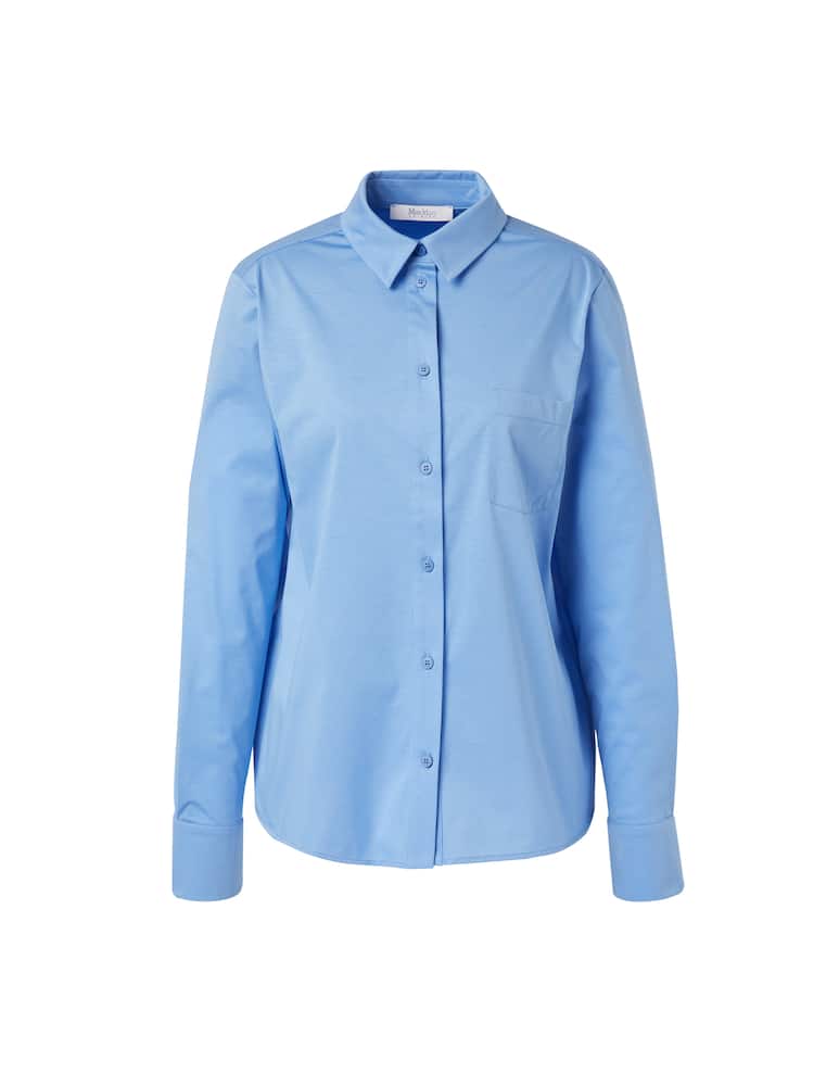 rinascente MM Edipo cotton shirt jacket - light blue Max Mara