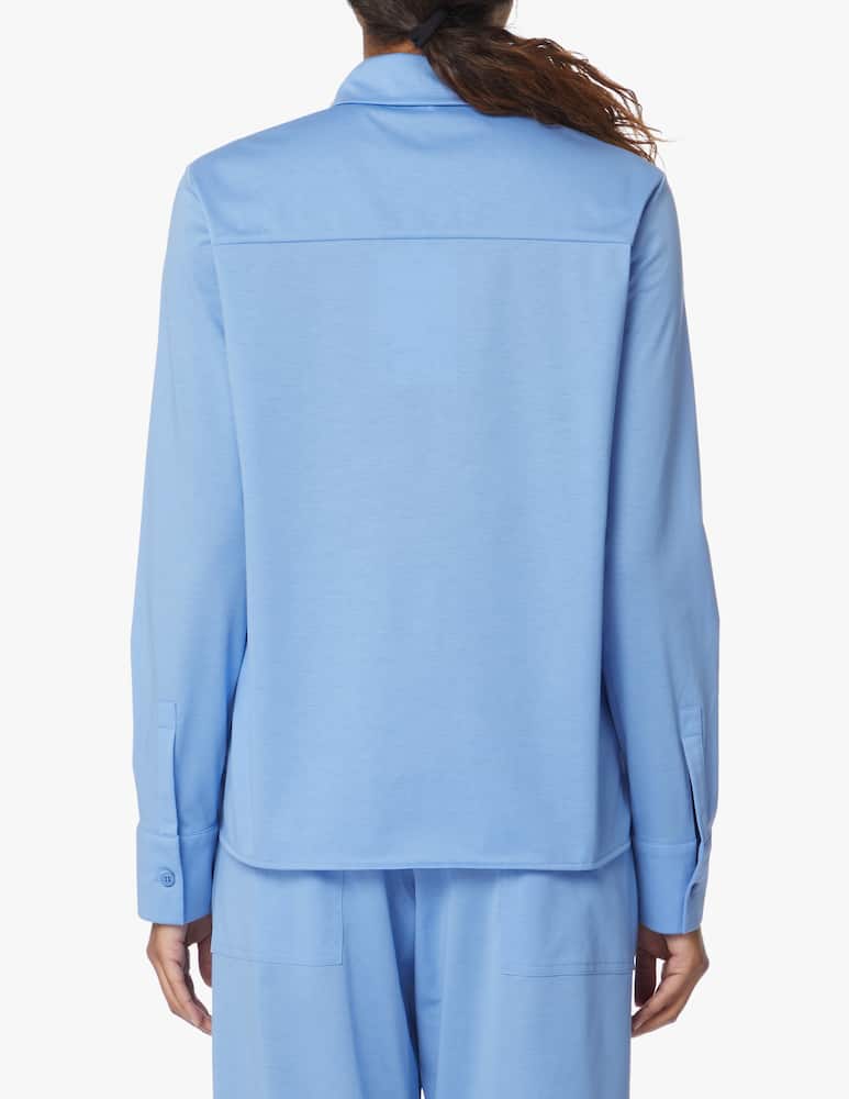 rinascente MM Edipo cotton shirt jacket - light blue Max Mara