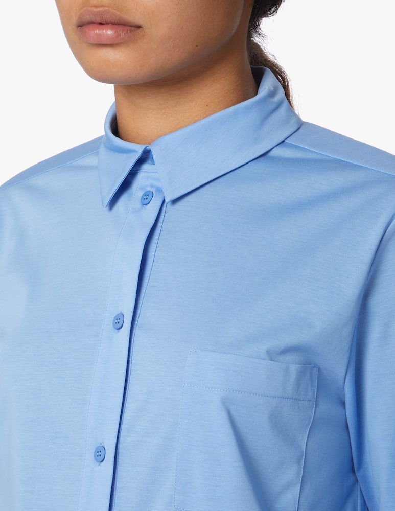 rinascente MM Edipo cotton shirt jacket - light blue Max Mara