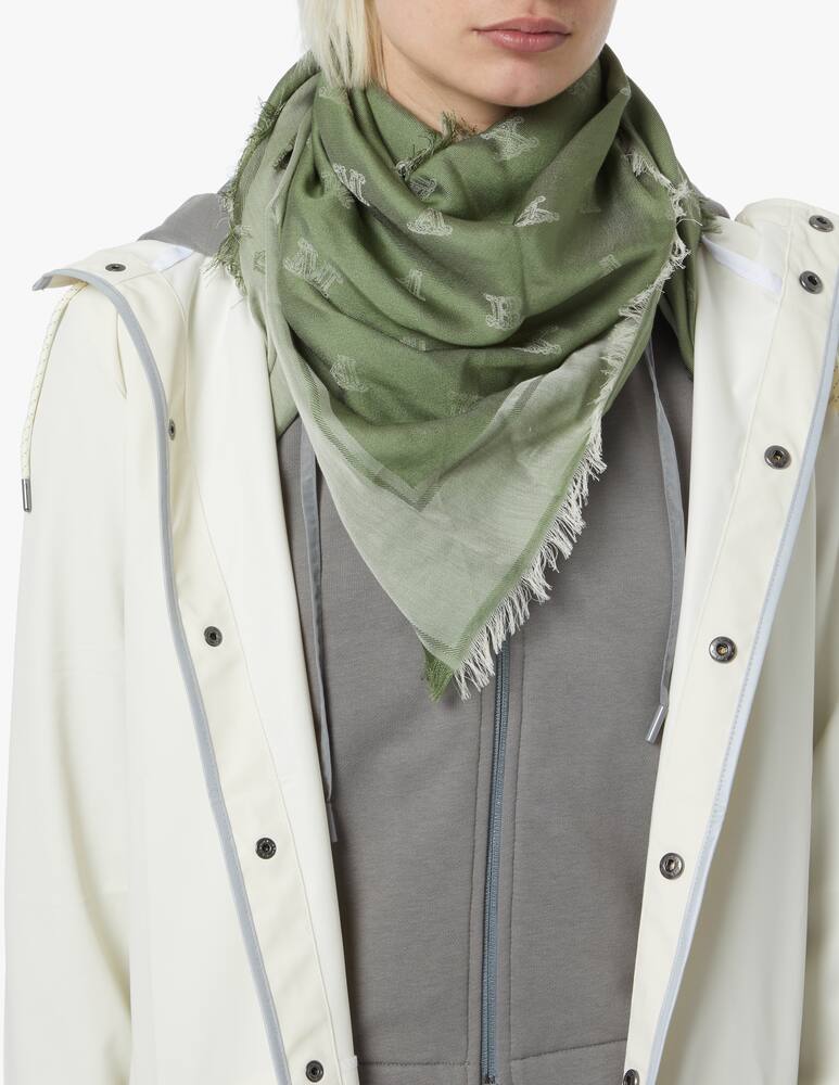 rinascente Max Mara Sciarpa in misto seta Fedora - verde