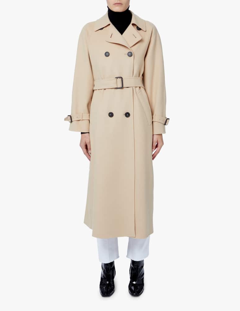 rinascente Weekend Max Mara Cappotto doppiopetto in lana Belgica - beige