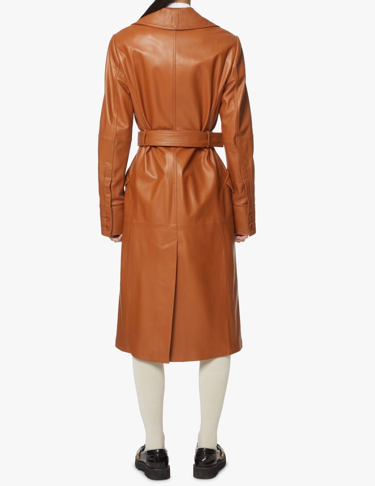 rinascente Sportmax Trench in nappa Borneo - marrone
