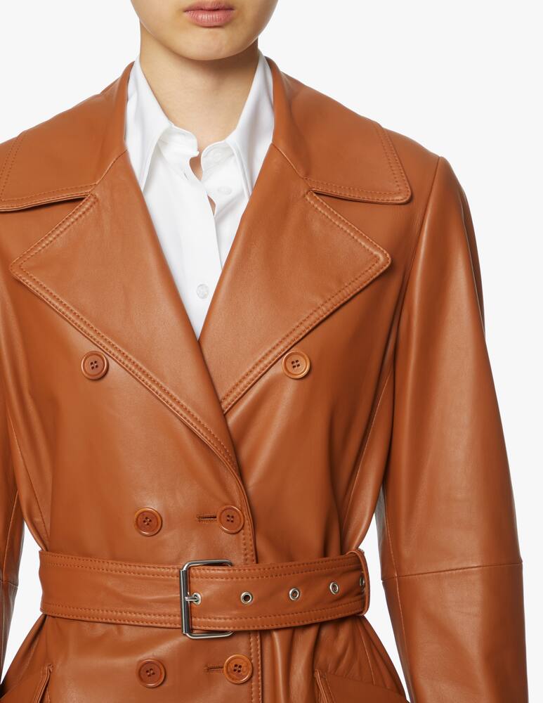 rinascente Sportmax Trench in nappa Borneo - marrone