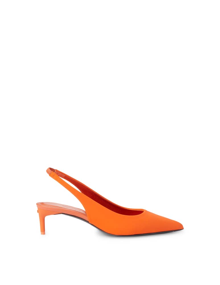 Max Mara Chalm nylon slingback - orange - picture 1 Max Mara Chalm nylon slingback - orange - picture 1