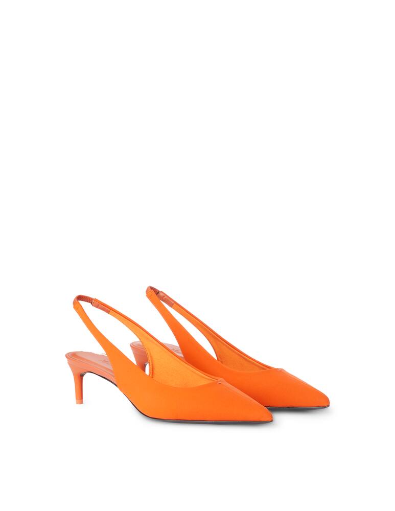 Max Mara Chalm nylon slingback - orange - picture 2 Max Mara Chalm nylon slingback - orange - picture 2
