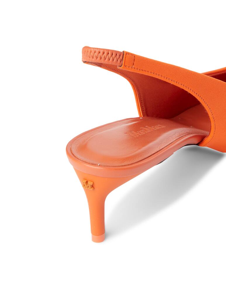 rinascente Max Mara Slingback in nylon Chalm - arancione