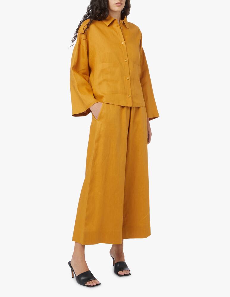 rinascente MM Ultimo linen shirt - yellow Max Mara