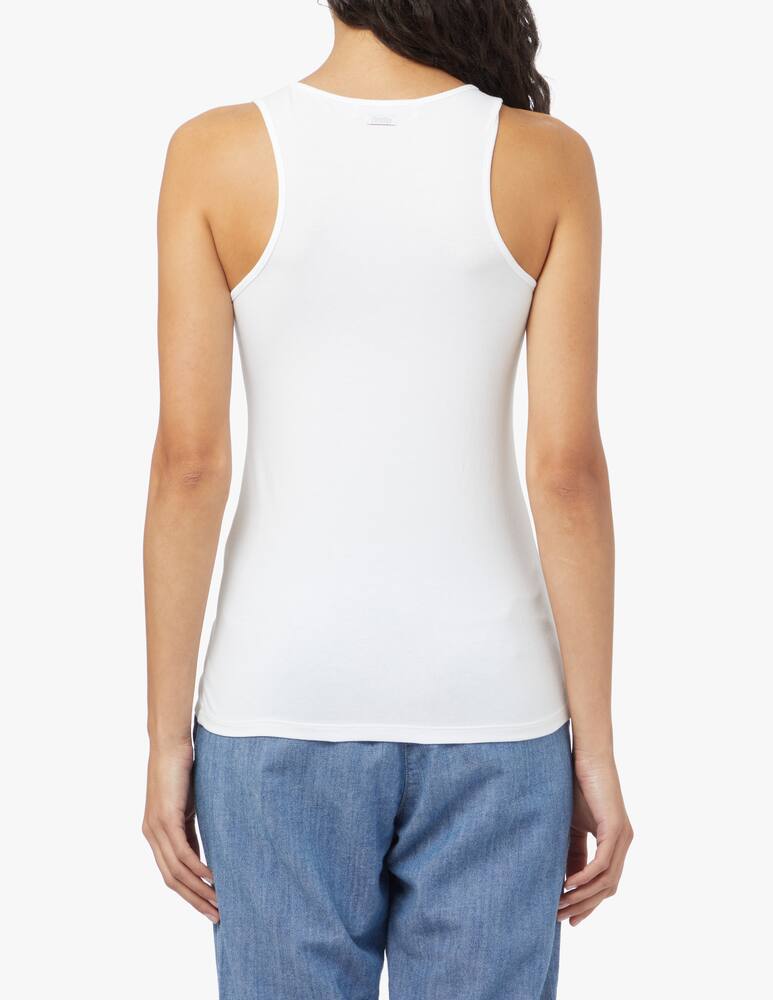 MM by MaxMara Top in cotone Rodi - bianco Max Mara - immagine 3 MM by MaxMara Top in cotone Rodi - bianco Max Mara - immagine 3