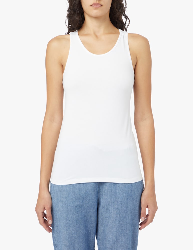 MM by MaxMara Top in cotone Rodi - bianco Max Mara - immagine 1 MM by MaxMara Top in cotone Rodi - bianco Max Mara - immagine 1