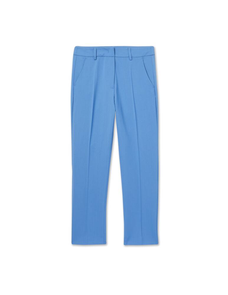 rinascente Weekend Max Mara Valda cigarette trousers in virgin wool - blue